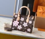 LV X TM Monogram Canvas Onthego PM With Cherry Blossom