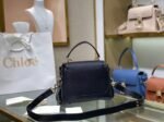 Top Quality Replica Chloe Mini Tess Day Bag In Black Grained Leather - Image 8