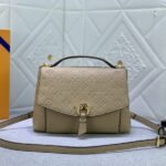 Louis Vuitton Monogram Empreinte Leather Blanche BB Handbag In Beige
