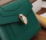 Fake Bvlgari Serpenti Forever Small Crossbody Bag Green Leather - Image 10