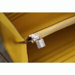 Yellow replica Hermes Kelly Longue wallet - Image 6