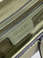 Dior Saddle Bag with Strap Imitation in Ethereal Green Grained Calfskin - Image 5