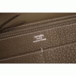 Etoupe best copy Hermes Dogon combine wallet - Image 8