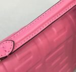 Top Quality Faux Fendi Small Baguette Bag In Pink FF - Image 11