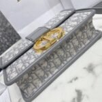 Dior 30 Montaigne Medium Bag Fake in Grey Dior Oblique Jacquard - Image 4