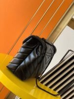 Fake Saint Laurent LouLou Small Chain Bag All Black - Image 6