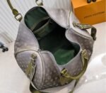 LV Monogram Gradient Canvas Keepall Bandouliere 55 In Khaki Green - Image 5