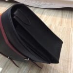 Black Knockoff Hermes Bicolor Steve Messenger Bag - Image 5