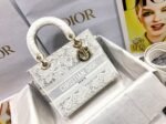Dior Lady D-Lite Medium Bag Fake in Embroidery with Macrame Effect - Image 2