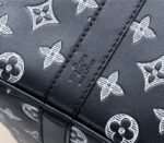 LV Monogram Shadow Keepall Bandouliere 50 In Black - Image 8