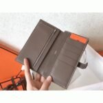 Ultraviolet Taupe Knockoff Hermes Bearn Wallet - Image 3
