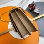 Knockoff Saint Laurent Sunset Medium Chain Bag Taupe Calfskin - Image 5