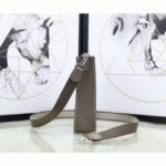 Etoupe Clemence Leather Knockoff Hermes Evelyne II TPM Messenger Bag - Image 5