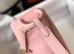 Top replica Hermes Lindy Mini handbag in pink - Image 5