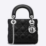 Dior Lady Dior Mini Bag Fake in Noir