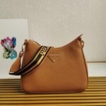 Designer Prada Shoulder Bag Replica in Brown - Image 5