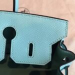 Blue Atoll Hermes Birkin 25CM High-End Replica - Image 6
