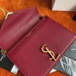 Replica Saint Laurent Cassandra Medium Chain Bag Red - Image 10