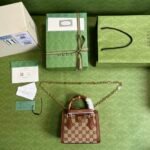 Gucci Diana lizard mini bag - Image 3