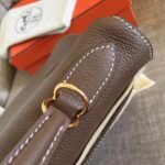 Etoupe Clemence Copy Top Quality Hermes Kelly Retourne 32cm Bag - Image 8
