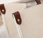 Louis Vuitton Monogram Empreinte Giant Onthego GM Tote In Cream – Brown - Image 8
