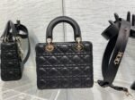 Dior Small Lady Dior Bag Replica in Black - Image 4
