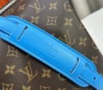 Louis Vuitton Monogram Macassar Canvas Keepall Bandouliere 50 In Gaston Blue - Image 9