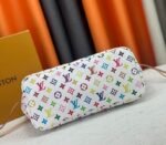 LV X TM Multicolored Neverfull MM In White - Image 3