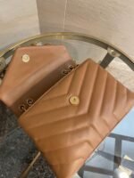 Replica Saint Laurent LouLou Small Chain Bag Brown - Image 9