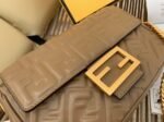 Top Quality Fendi Baguette Chain Midi Bag In Taupe - Image 3