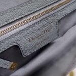 Dior Saddle Bag Fake in Gray Grained Calfskin - Image 5
