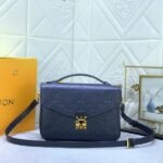 LV Monogram Empreinte Leather Metis In Navy Blue