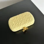 Fake Bottega Veneta Knot Minaudiere Clutch Ice Cream Foulard - Image 5