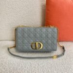 Dior Caro Large Bag Knockoff in Grey - Image 4