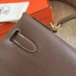 Etoupe Clemence Fake Hermes Kelly Retourne 28cm Classic Tote - Image 2