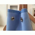 Celeste Canvas Top Fake Hermes Cabag Elan Lightweight Handbag - Image 2