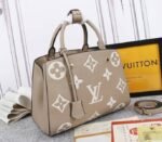 Louis Vuitton Monogram Empreinte Montaigne MM In Tourterelle Gray - Image 5