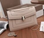 Replica Bvlgari Serpenti Forever Large Shoulder Bag Beige Calfskin - Image 4