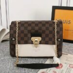 Louis Vuitton Damier Ebene Canvas Vavin PM Bag In Cream