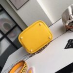 Yellow knockoff Hermes Picotin Lock 22cm handbag with braided handles - Image 4