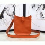 Orange Evelyne II TPM Bag Fake Luxury Hermes Small Messenger - Image 3