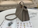 Grey Calfskin Fendi Peekaboo ISeeU Small Imitation Bag - Image 4