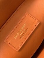 Fake Saint Laurent College Medium Chain Bag Brown - Image 6