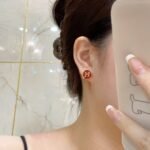 Hermes H Letter Earrings - Image 2