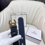 CHANEL Pre-Owned 1990s CC Turn-lock denim belt - Image 8