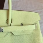 Curry Color Designer Imitation Hermes Birkin 35cm Bag - Image 2