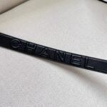 Chanel Gold Chain & Black Quilted Leather CC Belt - Image 3