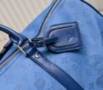 LV Keepall Bandouliere 50 In Navy River Blue - Image 9