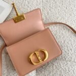 Dior 30 Montaigne Micro Bag Replica in Poudre Box Calfskin - Image 3