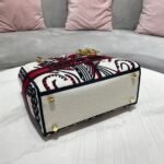 Dior Lady D-Lite Medium Bag Faux in Mille Fleurs Embroidery - Image 9